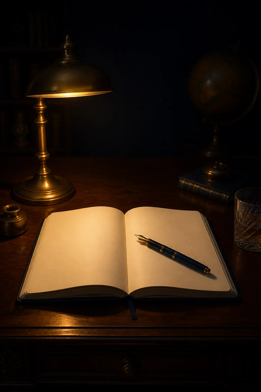 Blank notebook representing the challenge of getting started with writing a book